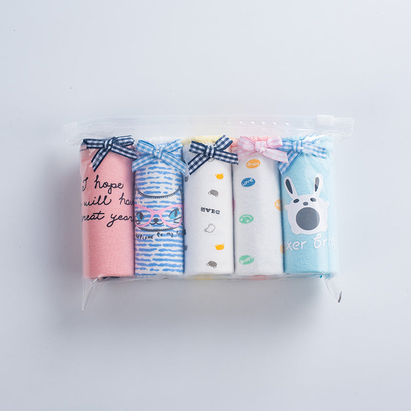 Five Bags Of Large Size Girls Underwear