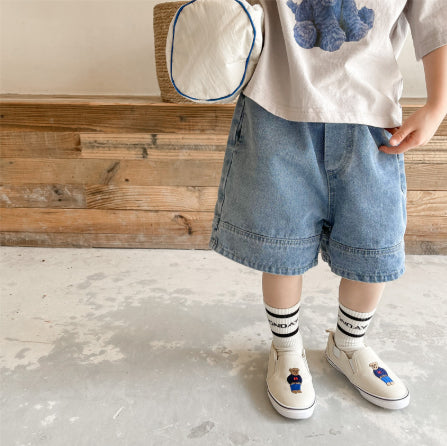 Summer Denim Capri Pants For Girls