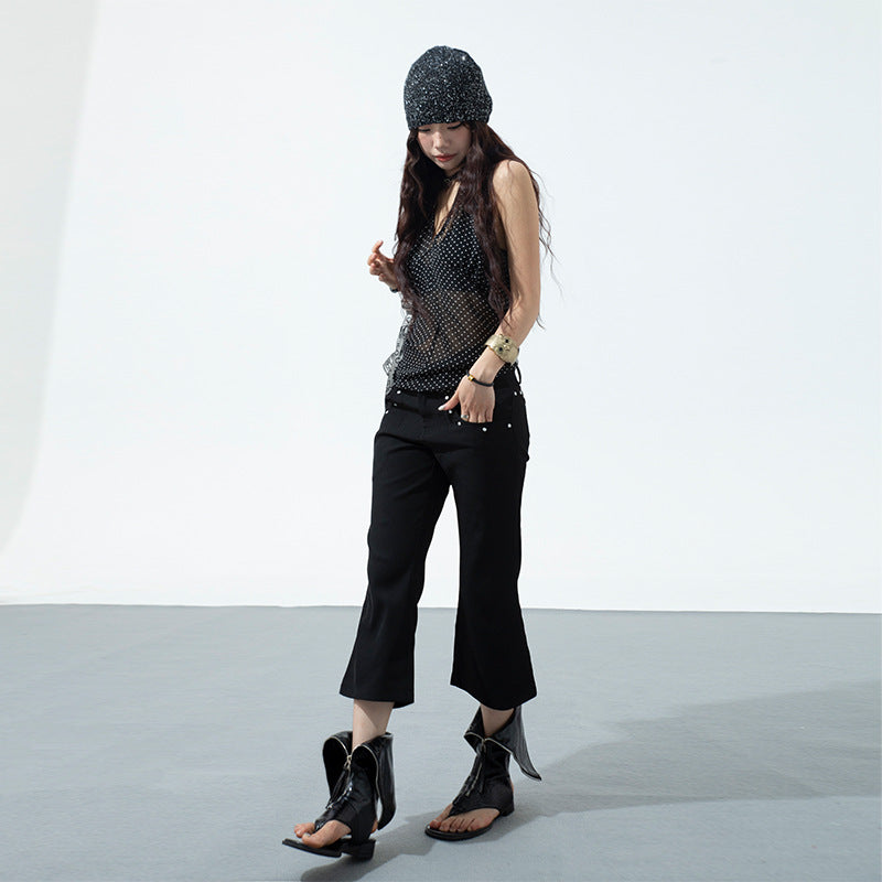 Ladies New Slim Fit Slimming Cropped Pants