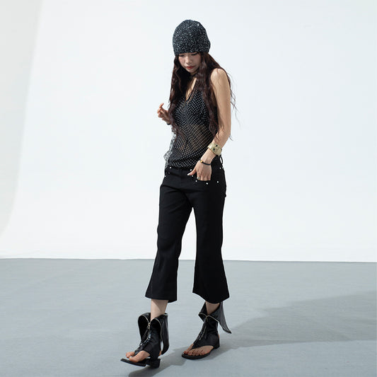Ladies New Slim Fit Slimming Cropped Pants