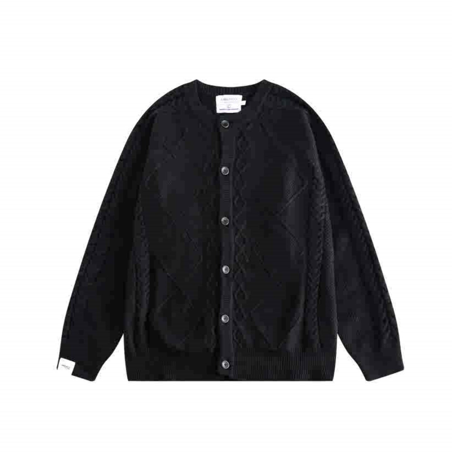 Winter New Solid Color Twist Round Neck Knitted Sweater