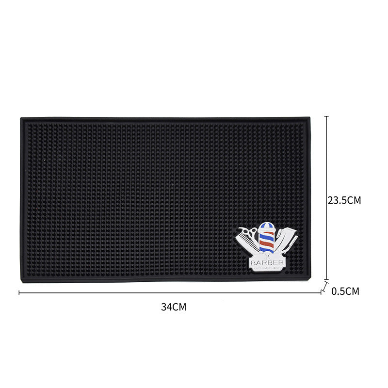 Hairdressing Tool Anti-Skid Pad, Retro Oil Head Clipper Silicone Pad