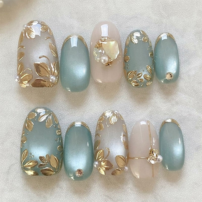 Women's Three-dimensional Flower Butterfly Love Nail Sticker
