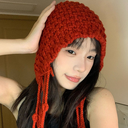 Thermal Knitting Handmade Woolen Cap