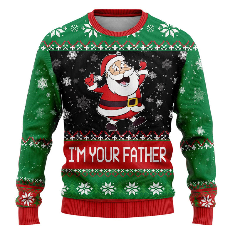 printed Ugly Christmas Sweater For Men 3D
