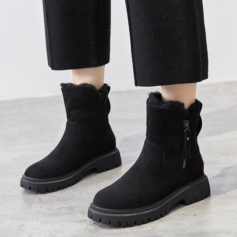 Womens Thick Insulated Snow Boots With Sherpa Lining