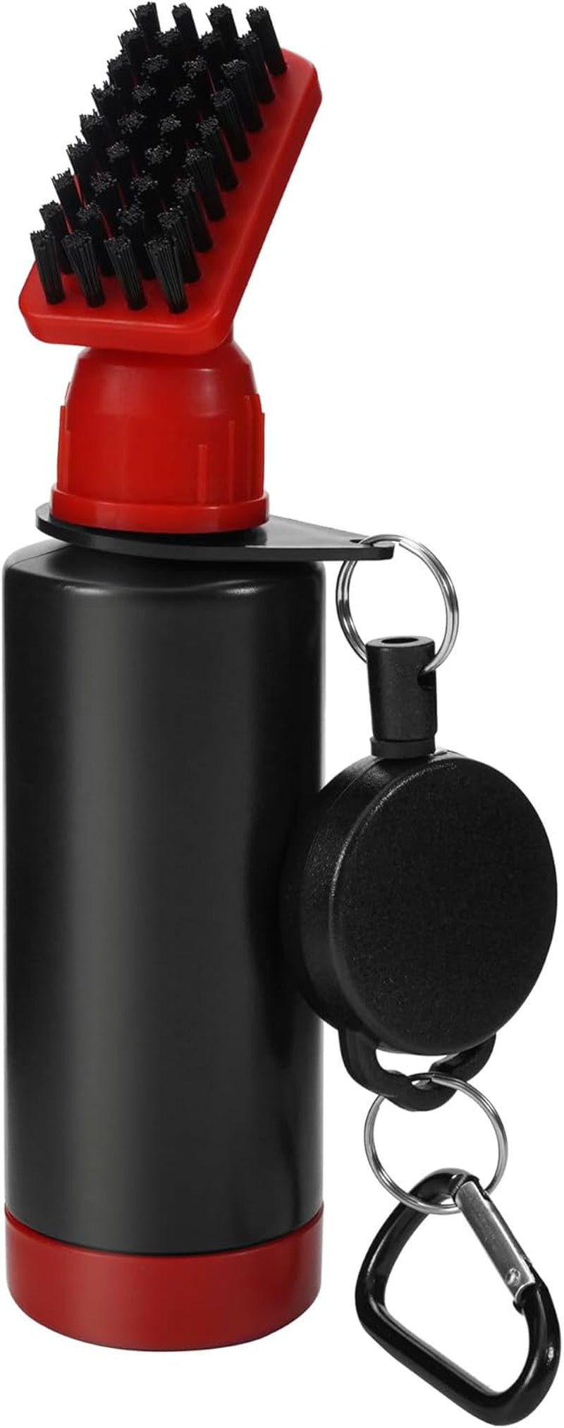 ® Golf Club Brush and Club Groove Cleaner 2 Ft Retractable Zip-Line Aluminum Carabiner, Lightweight and Stylish, Ergonomic Design, Easily Attaches to Golf Bag