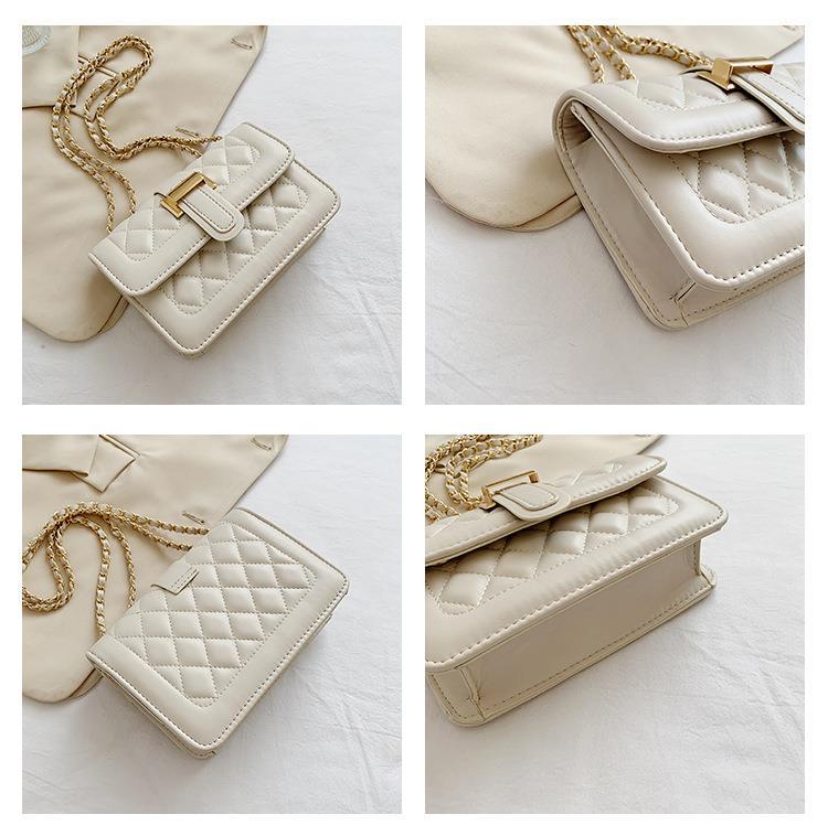Modekæde Crossbody Casual Tekstur Håndtaske Skuldertaske