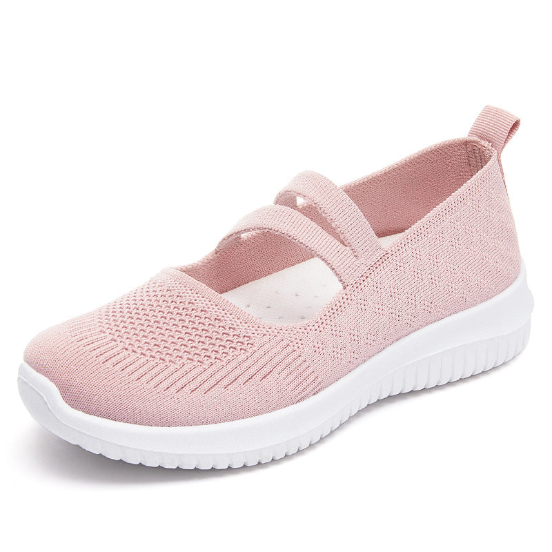 Women's Breathable Flying Woven Soft Sole Casual Shoes