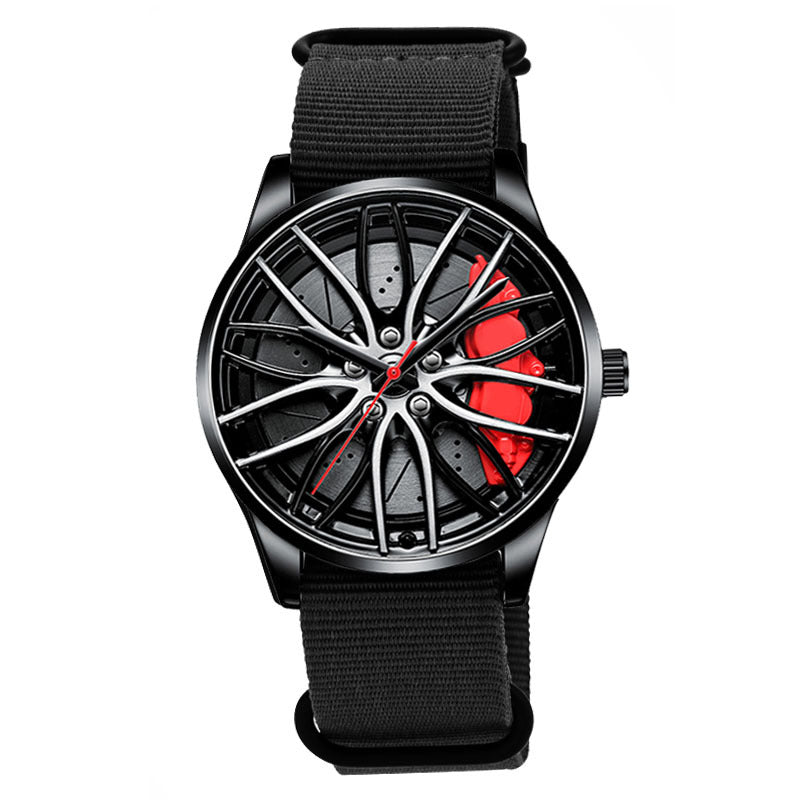 Nylon Wheel Hubs Creative Quartz Watch Men's Watch