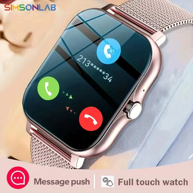 2023 Smart Watch for Men Women Gift for Full Touch Screen Sport Fitness Watches BT Call Digital Smartwatch Wristwatch