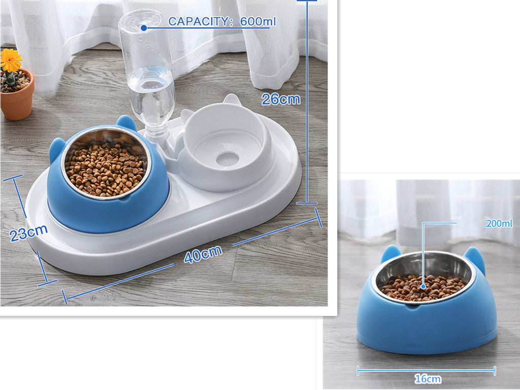 Cat Bowl Dog Bowl Food Bowl To Protect The Cervical Spine Stainless Steel Dog Bowl