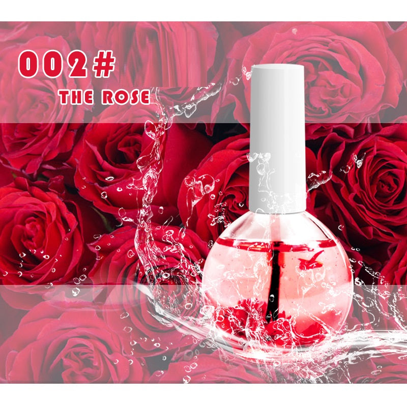 Negleskønhed Tørrede Blomster Næring Neglebehandling Olie Mod Tørre Neglebånd Neglekant Fugtgivende Neglelak Base Coat Naturlig Tørret Blomst Næringsopløsning