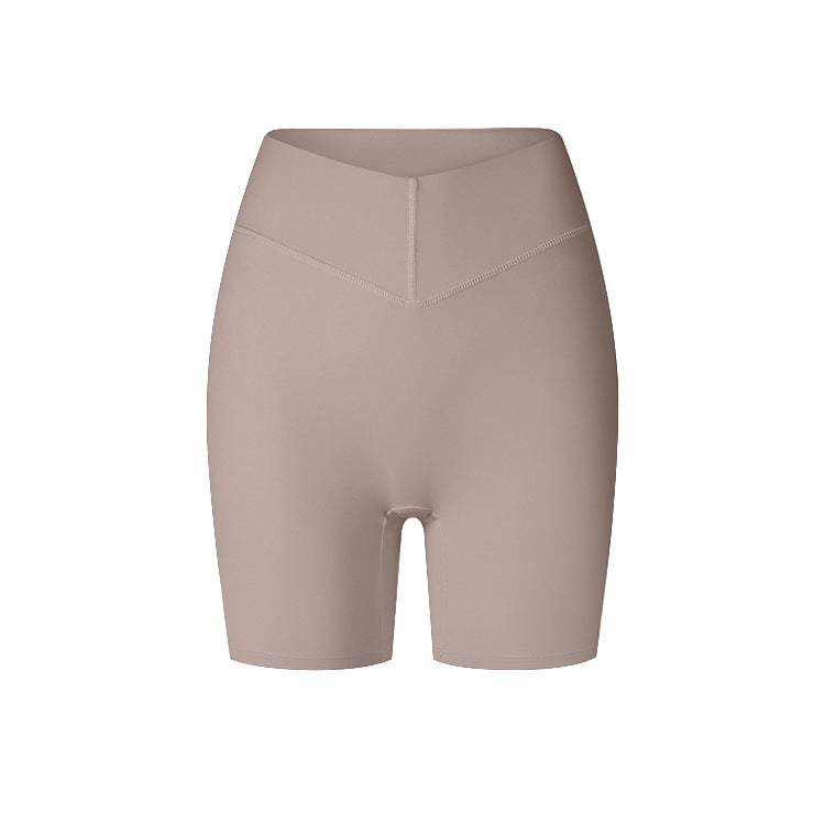Autumn And Winter Sports Shorts Peach Hip High Elastic Shaping