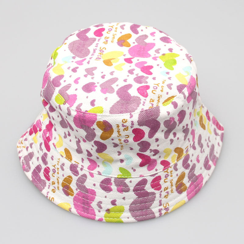 New Children's Flower Sun Casual Bucket Hat