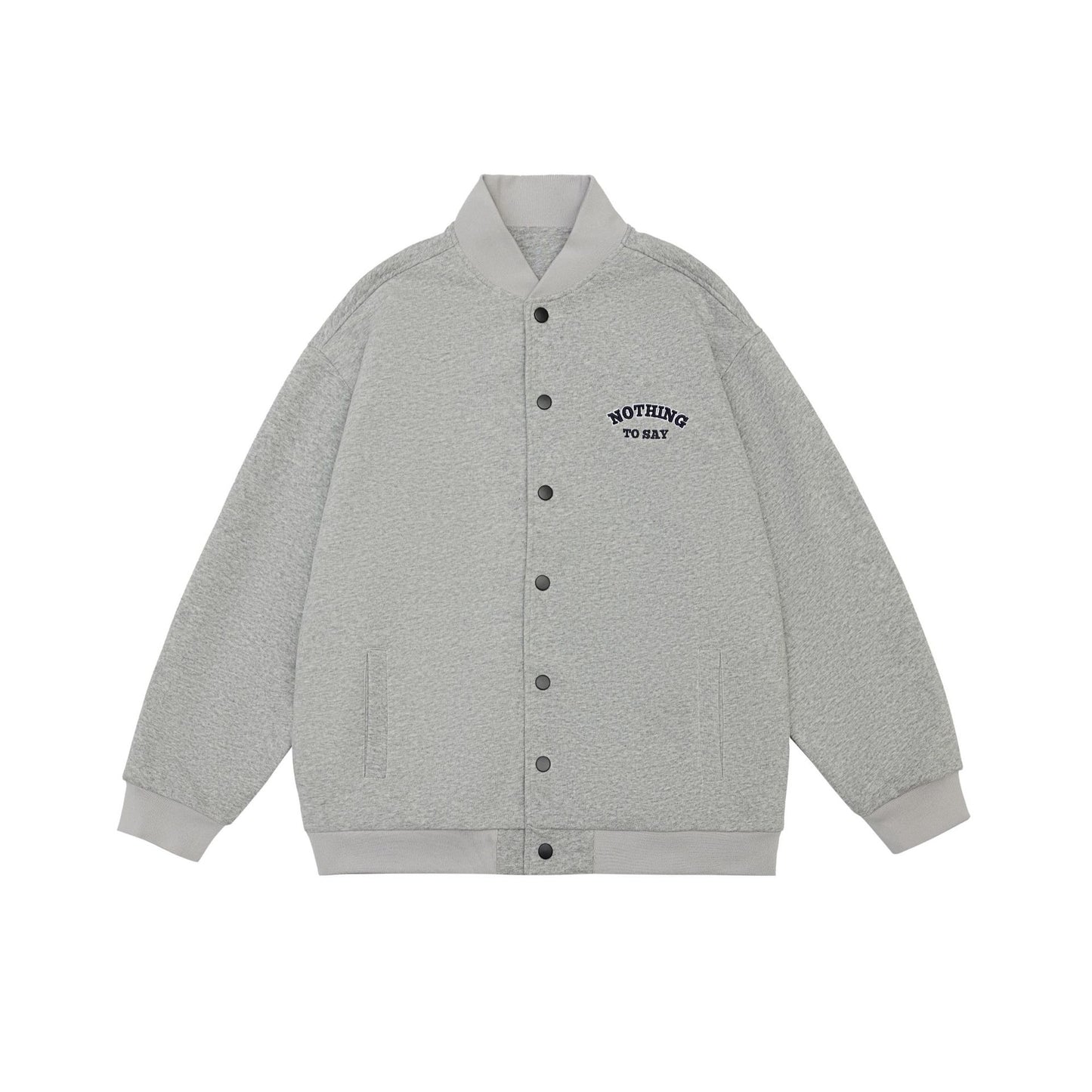 Loose Letter Embroidery Couple Models Coat Top