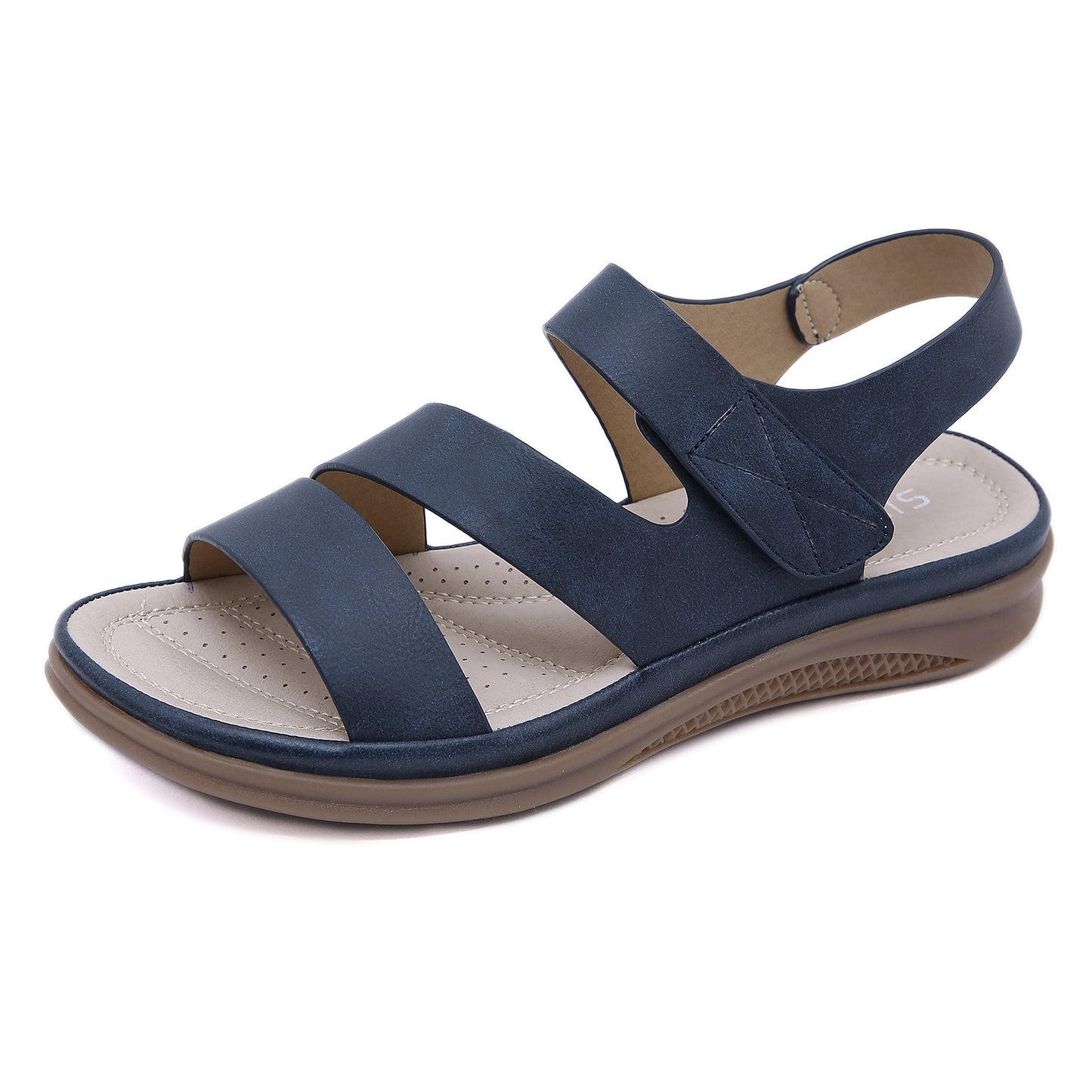 Sandals Women's Cross-border Casual Light Weight Plus Size Retro Slope Heel Comfortable