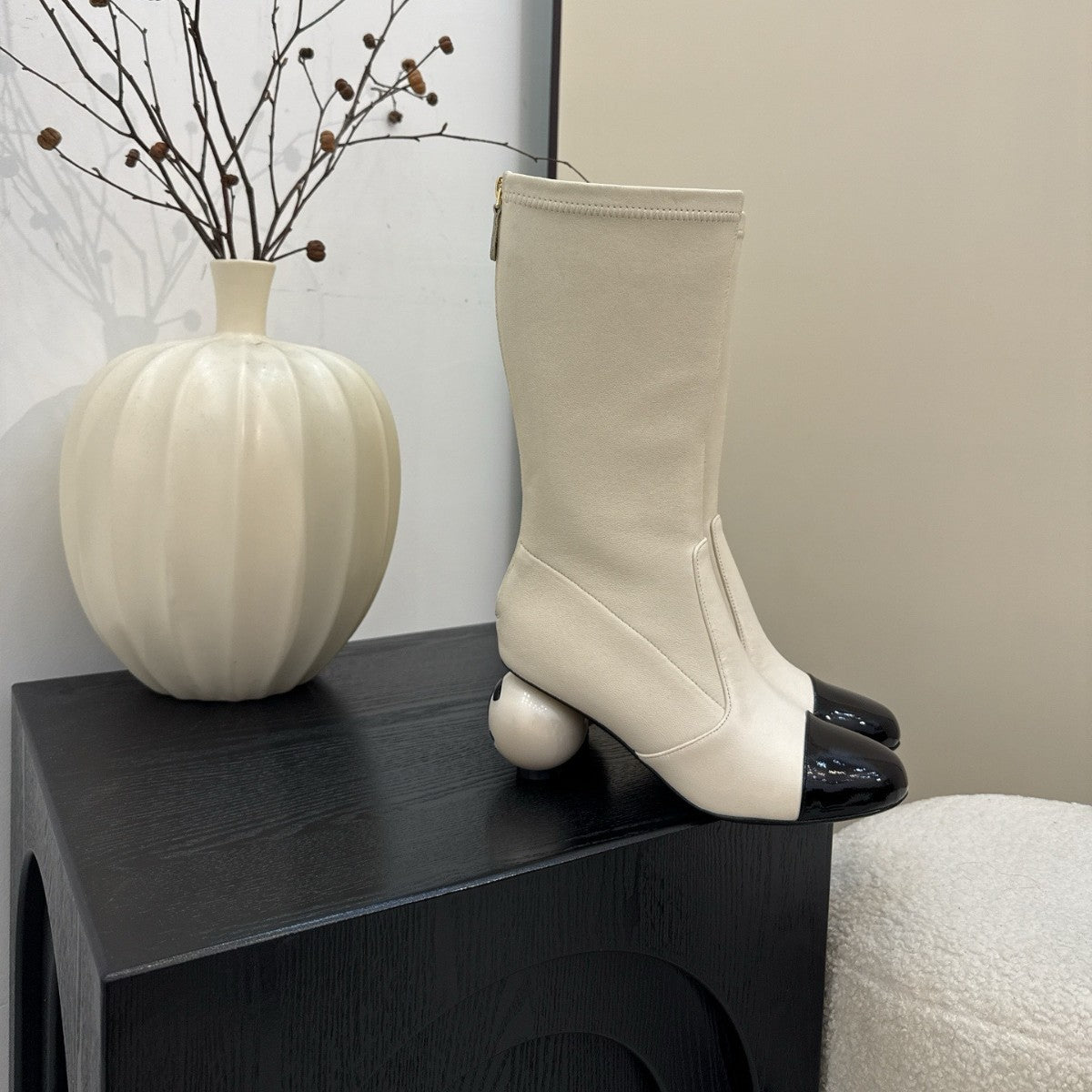 Autumn And Winter Classic Style Chunky Heel Ankle Boots