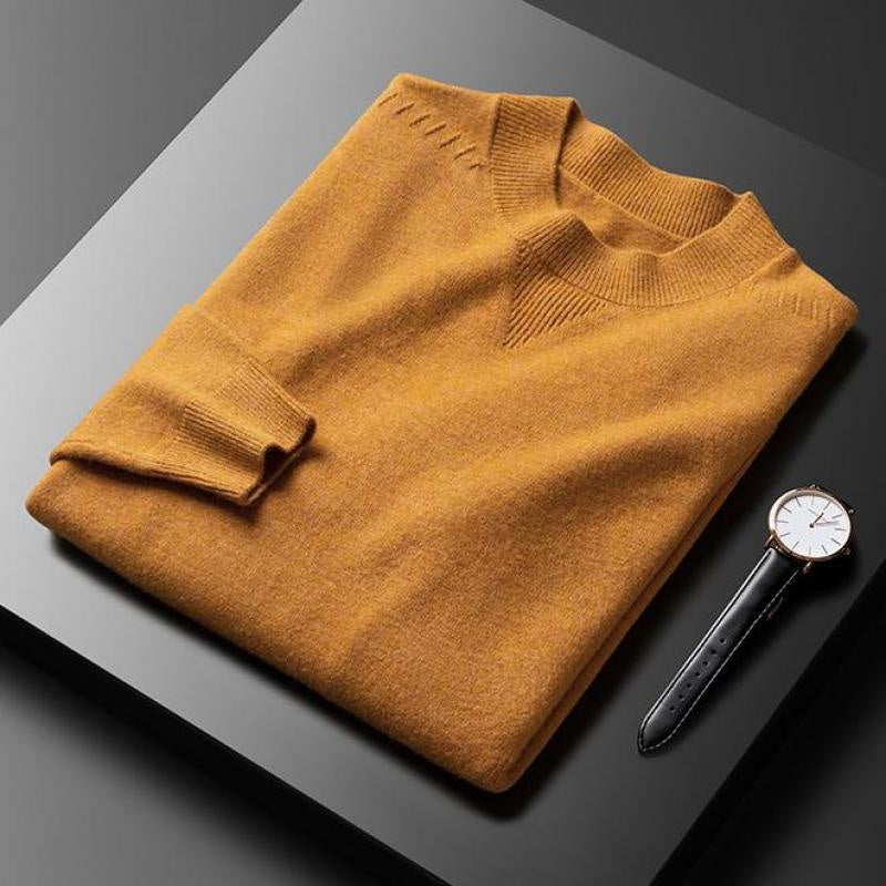 Business Casual Neckline Pattern Fashion Sweater Male