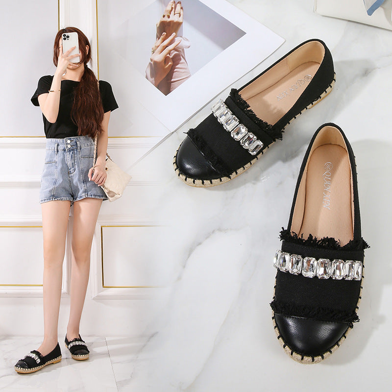 Women's Shoes Are Casual And Round-toe Flat Women's Single Shoes