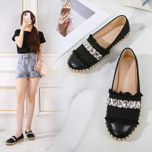 Women's Shoes Are Casual And Round-toe Flat Women's Single Shoes