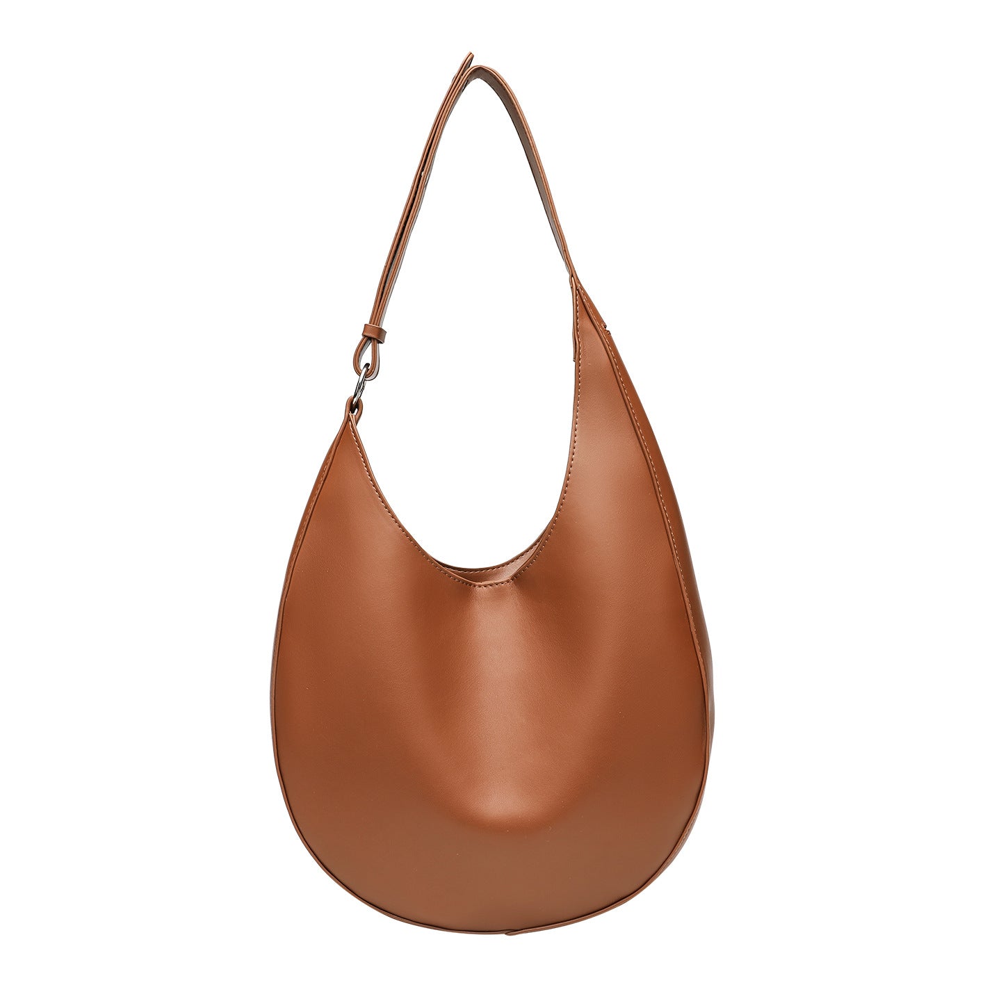 Semicircle One-shoulder PU Leather Crossbody Women's Tote Bag
