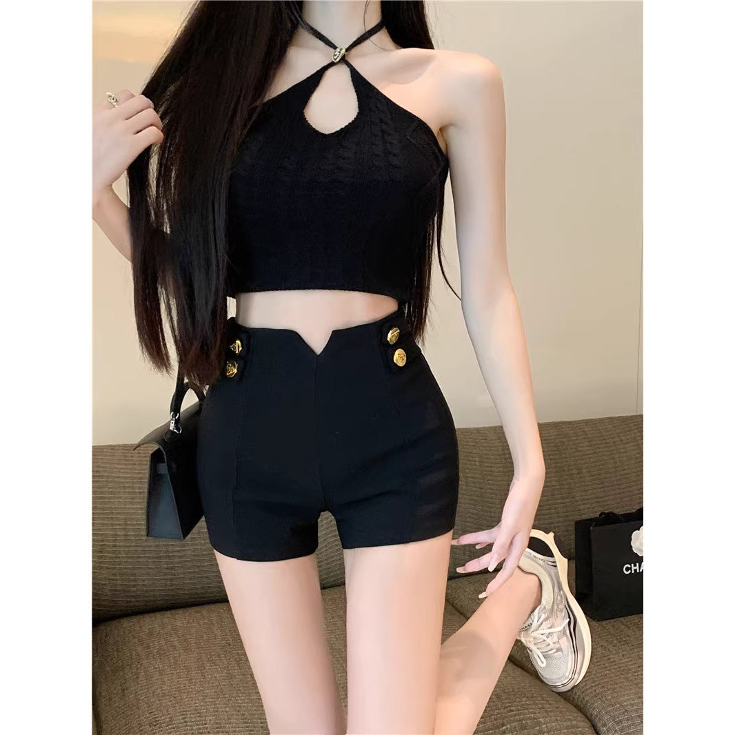 High-waisted Casual Shorts For Womenslimming And Versatile