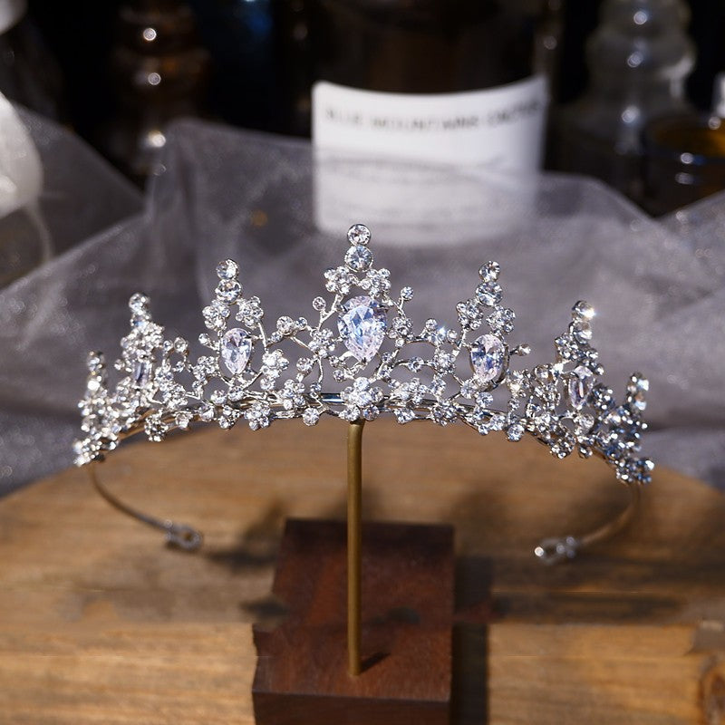Korean Rhinestone Zircon Crown Children's Stage Performance