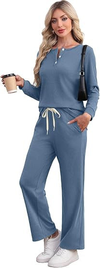 Fashionable Solid Color Versatile Women's Casual Suit