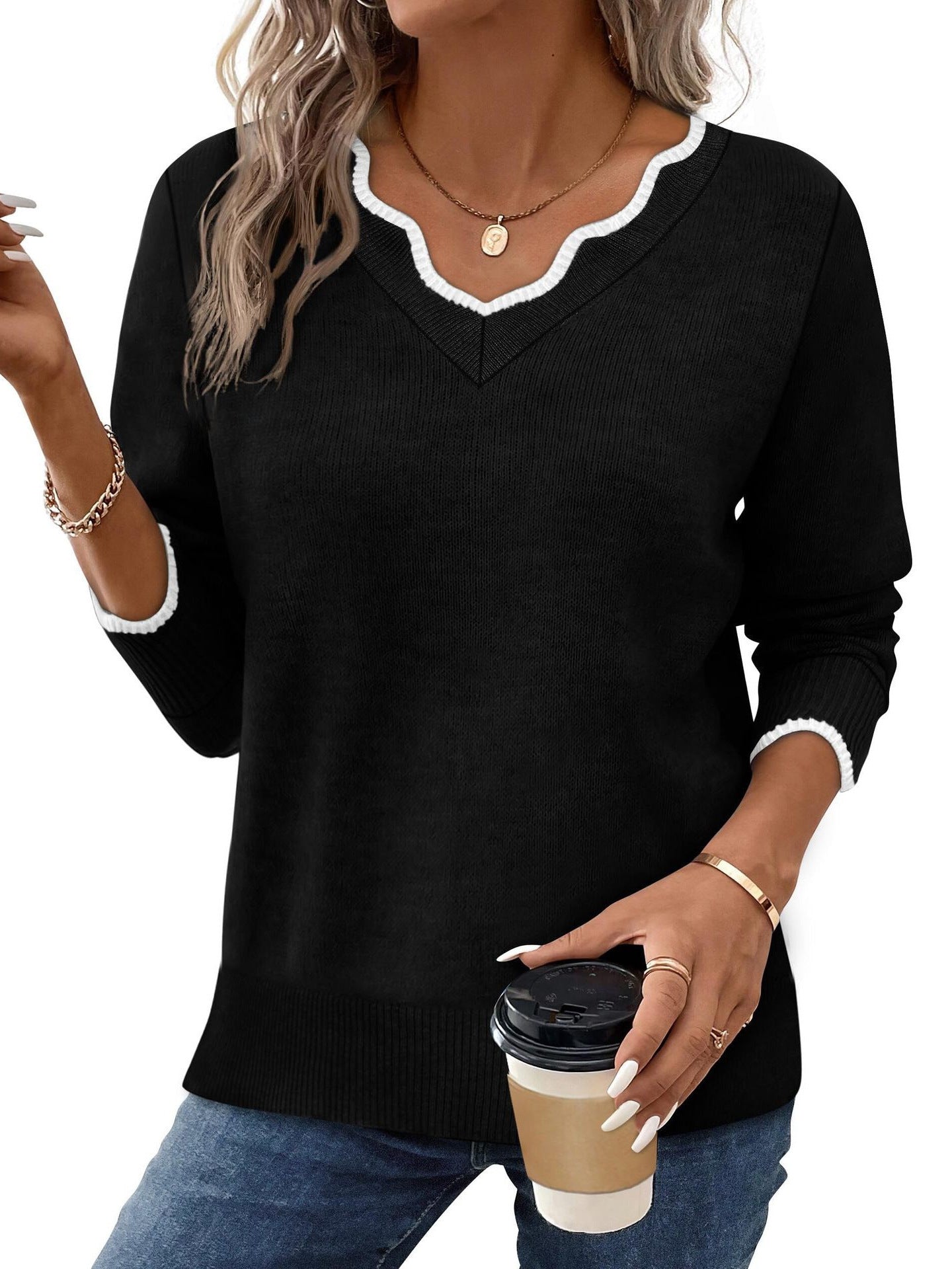 Fashionable And Versatile Women's Pullover Top