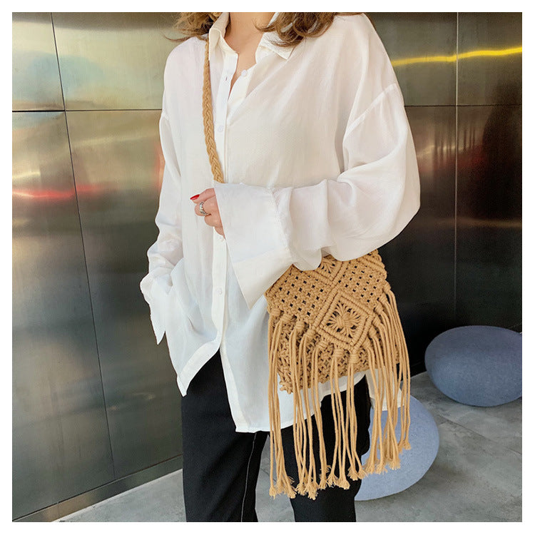 One Shoulder Diagonal Cross Bag Seaside Vacation