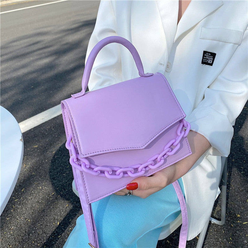 Candy Color  One-shoulder Messenger Bag