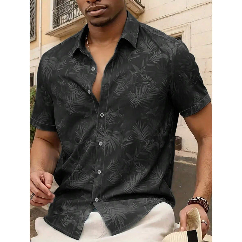 Men's Short-Sleeve Casual Fashionable Personalized Shirt