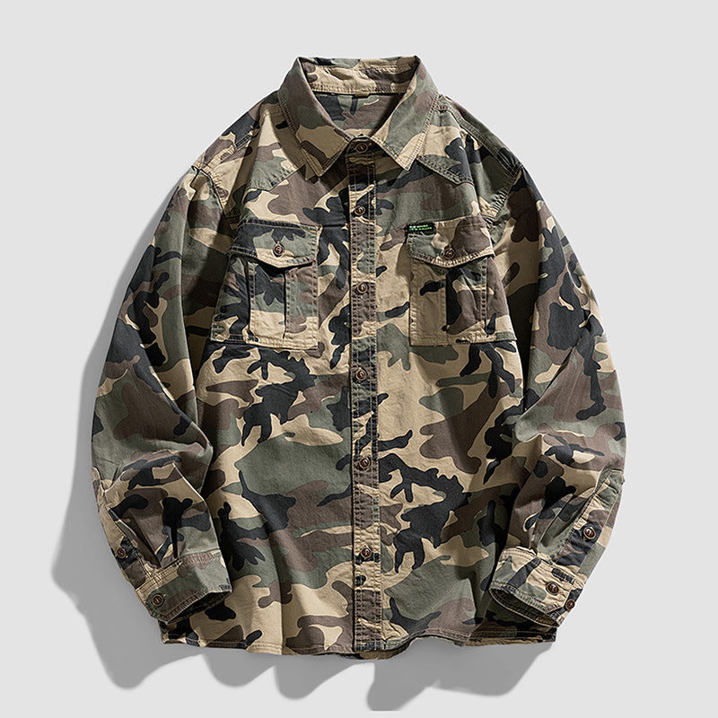 Men's Casual Loose Long-sleeved Shirt