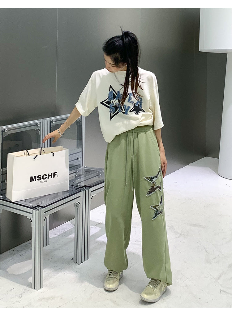 Pentagram Loose Straight Trousers Children