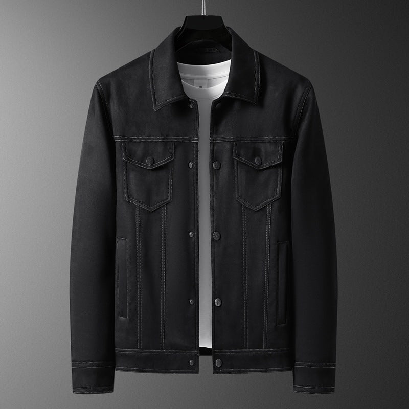 Spring New Suede Jacket For Men