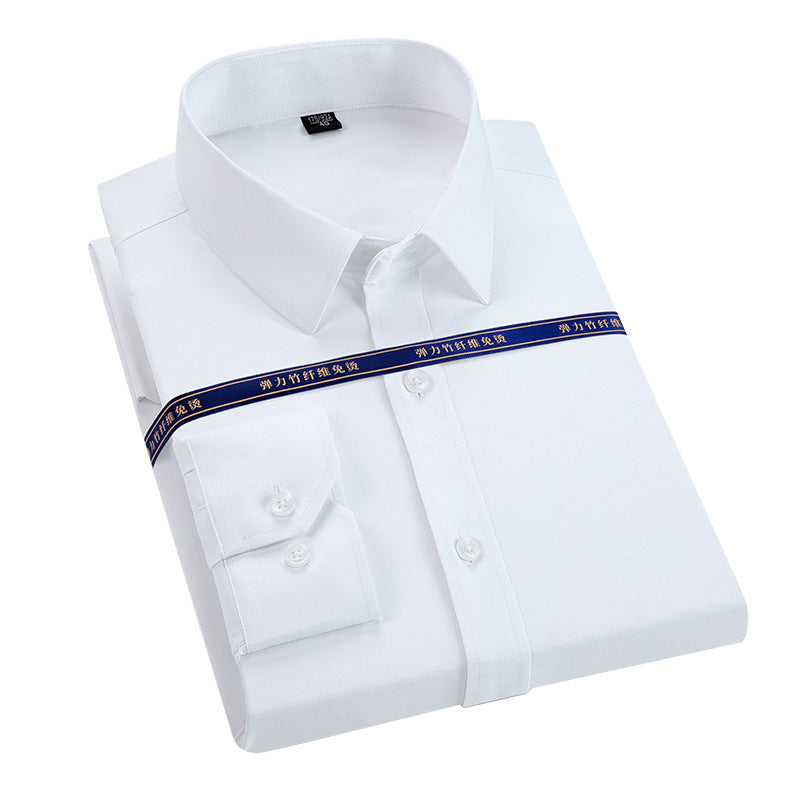 New Mens Long-sleeve Shirt Made From Bamboo Fiber