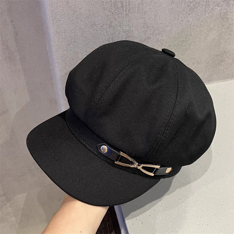 Octagonal Cap Women's Retro British Wild