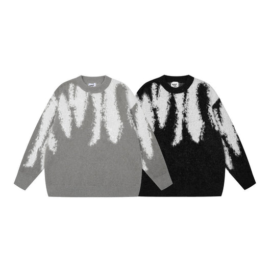 Fashion Tie-dye Loose Sweater Men's Casual