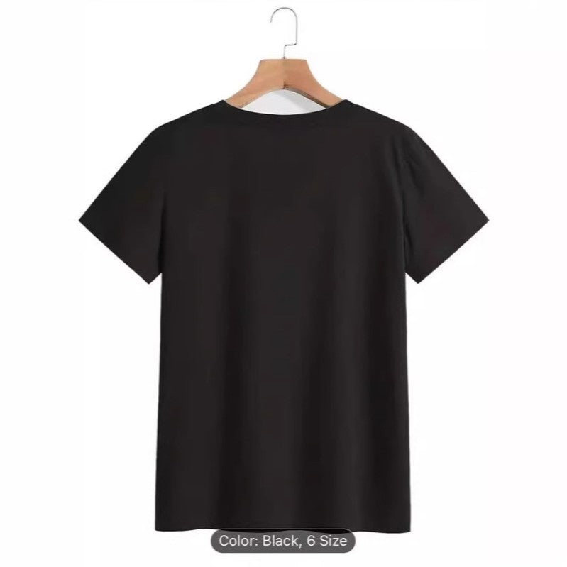 Casual Home Round Neck Short Sleeve