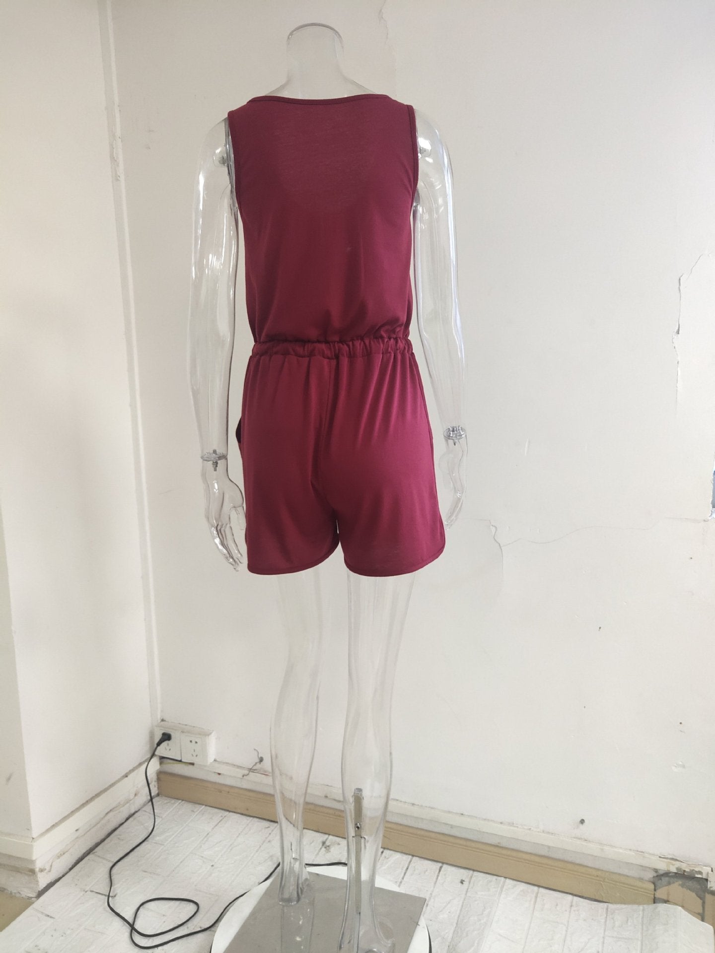 Casual Loose Fitting Wide Leg Shorts With Waistband And Tie Up