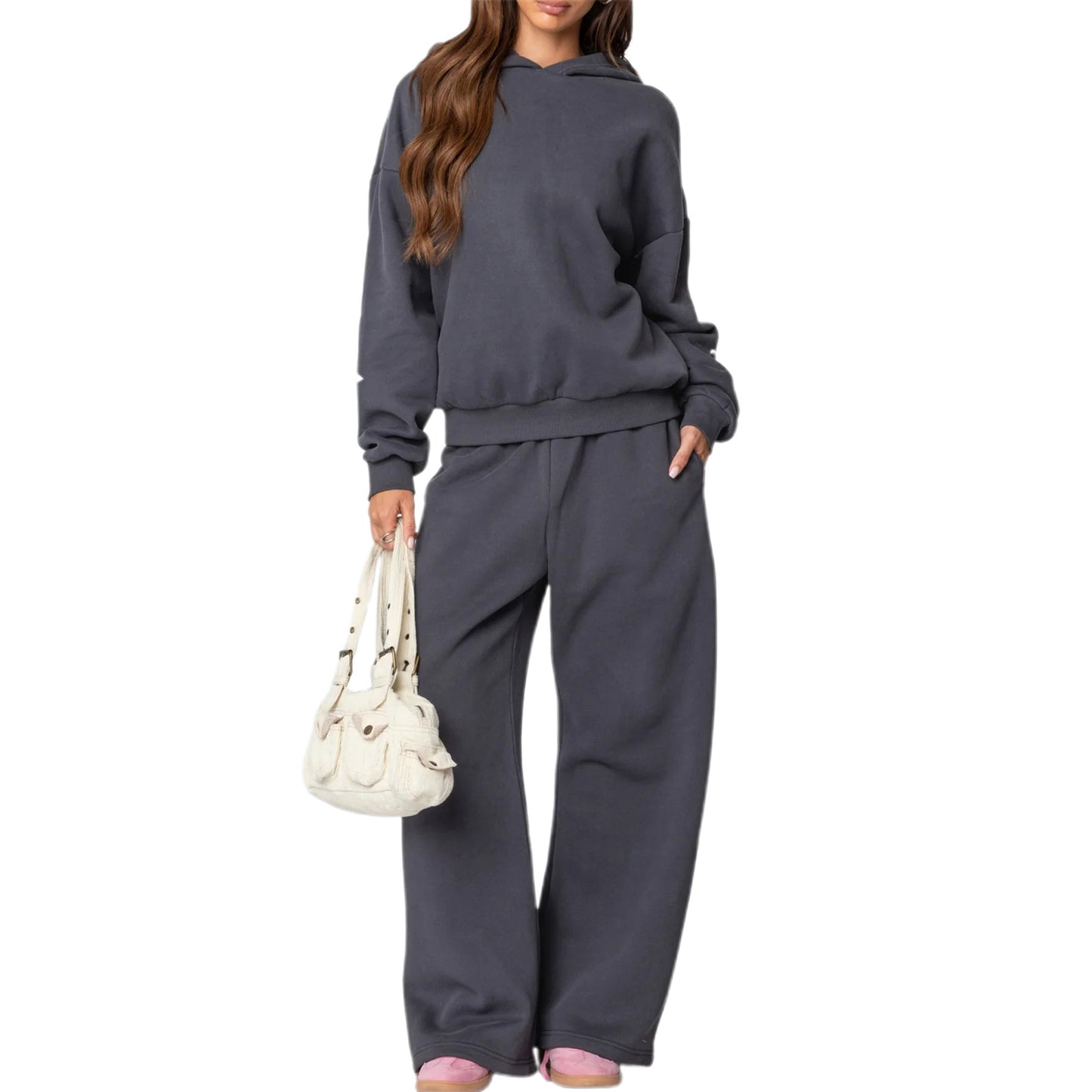 European And American Round Neck Long Sleeve Loose Thick Sweaters Women's Clothing