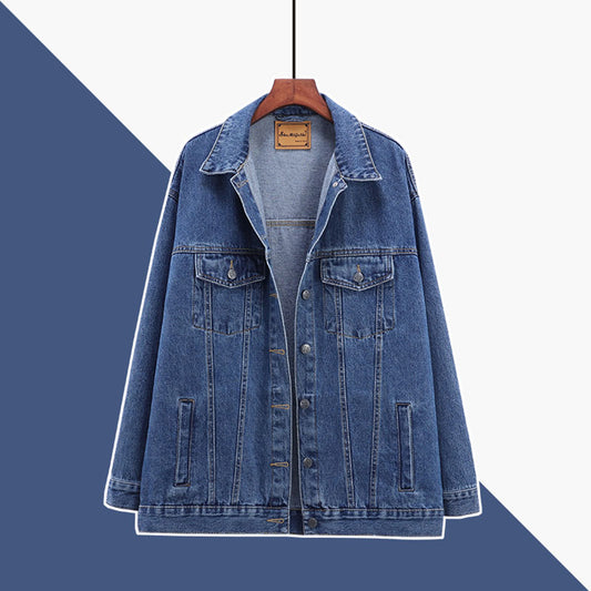 Couple Style Denim Coat Women Loose And Thin