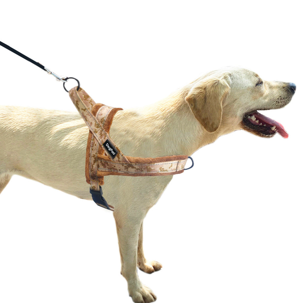Hundesele med klap for komfortabel foring og hundesnor