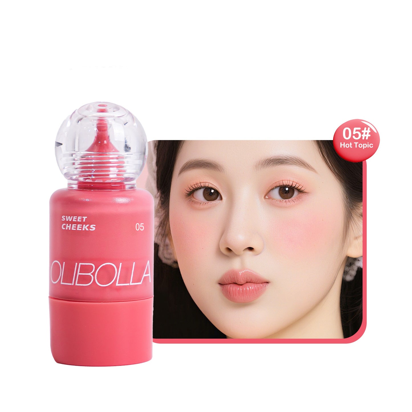 Small Feeding Bottle Press Blush Water Light Liquid