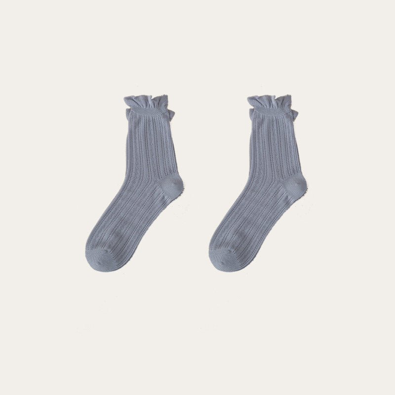 Women's Fashion Cotton Lace Socks