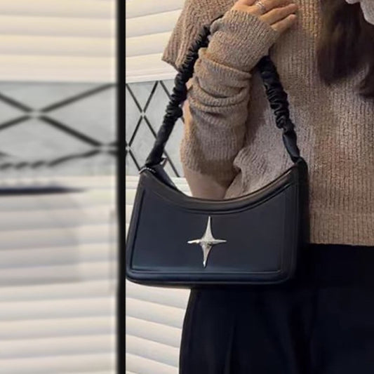 French Ins Style Pleated Underarm Bag