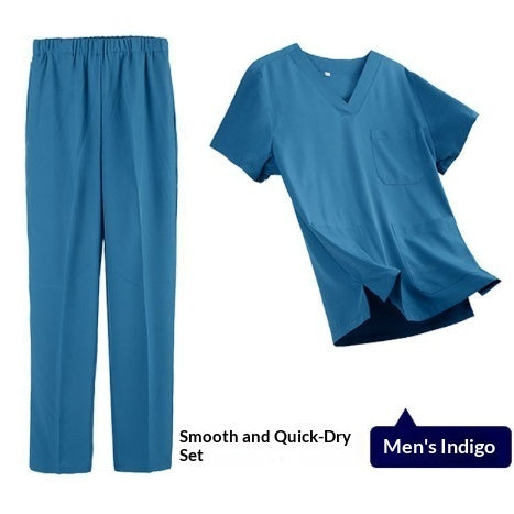 Womens Elastic Short Sleeve Surgical Gown For The Operating Room