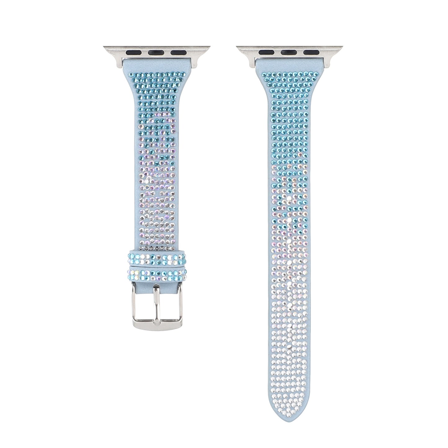 Watch Leather Diamond T-shaped Strap With Thin Waist