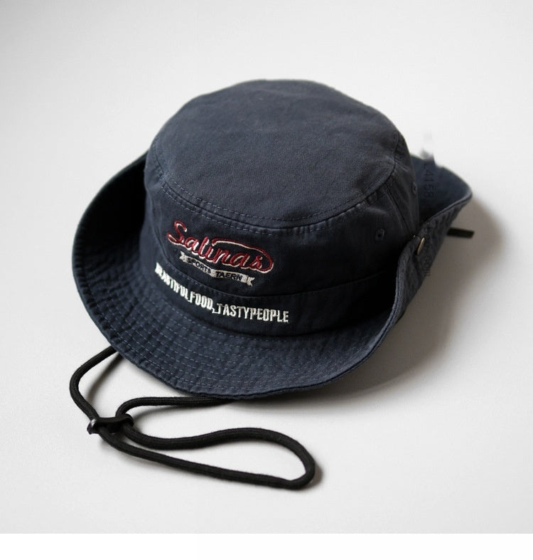 Japanese Style Workwear Lace-up Fishing Hat